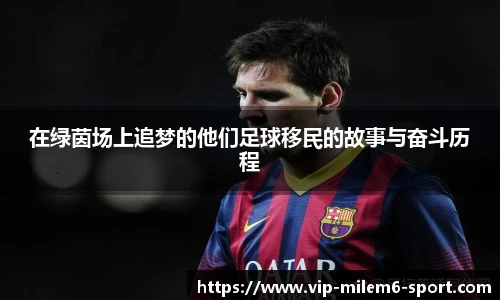 在绿茵场上追梦的他们足球移民的故事与奋斗历程